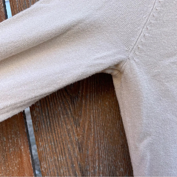 STACCATO Women’s Cream Cardigan Open Front Pockets Size Medium - Picture 11 of 12